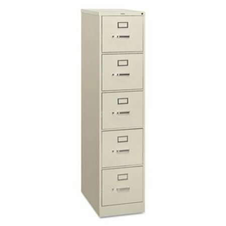 HON HON, 310 SERIES FIVE-DRAWER FULL-SUSPENSION FILE, LETTER, 15W X 26.5D X 60H, LIGHT GRAY 315PQ